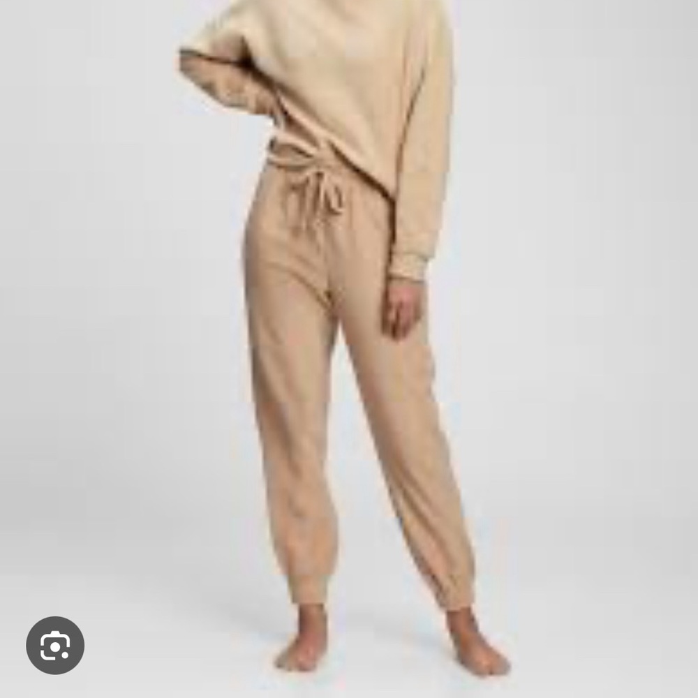 reverse cozy fleece joggers GAP